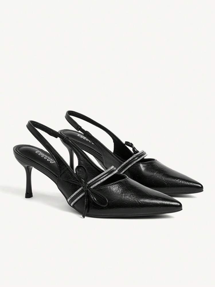 CUCCOO CHICEST Women's Fashionable Silver Elegant Pointed Toe Stilettos