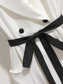 Franclia Women's Elegant Commuter Sleeveless Colorblock Dress Summer Dress Clothes For University