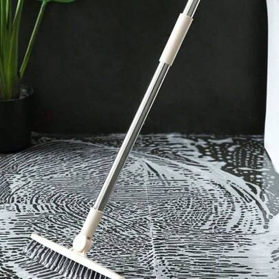 SHEIN 1PC Long Handle Floor Brush Hard Bristle Cleaning Tool For Tile Gaps Corners Bathroom Toilet Kitchen Deep Cleaning Home Essentials Mothers Day Gift Housewarming Present