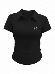 INAWLY Top corto talla grande, mujeres talla grande, top que deja ver el ombligo, moda de mujer, top de primavera para vacaciones