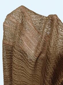 Manfinity Homme Camisa de manga corta de unicolor casual para hombre talla grande, verano - Café integral - Ver 7