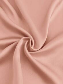 SHEIN BIZwear 女士圓領花瓣袖襯衫 - 藕粉色 - 查看 5