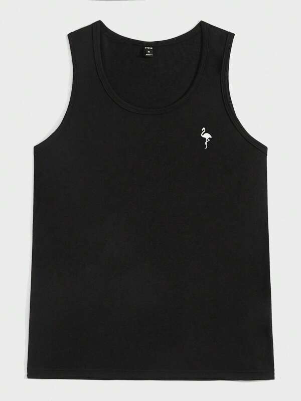 Manfinity BRENVOR Men Flamingo Print Tank Top