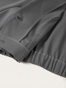 Sweetra Plus Size Solid Color Blazer Collar, Elastic Back, 2 In 1 Pleated Skirt Suit, Spring/Autumn Fall Cloth For Women Winter - Grey - View 4