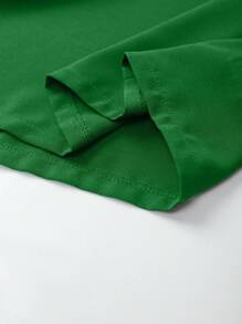 EMERY ROSE Vestido largo de una pieza de unicolor de manga larga para mujer de talla grande, atuendo de Navidad para mujeres