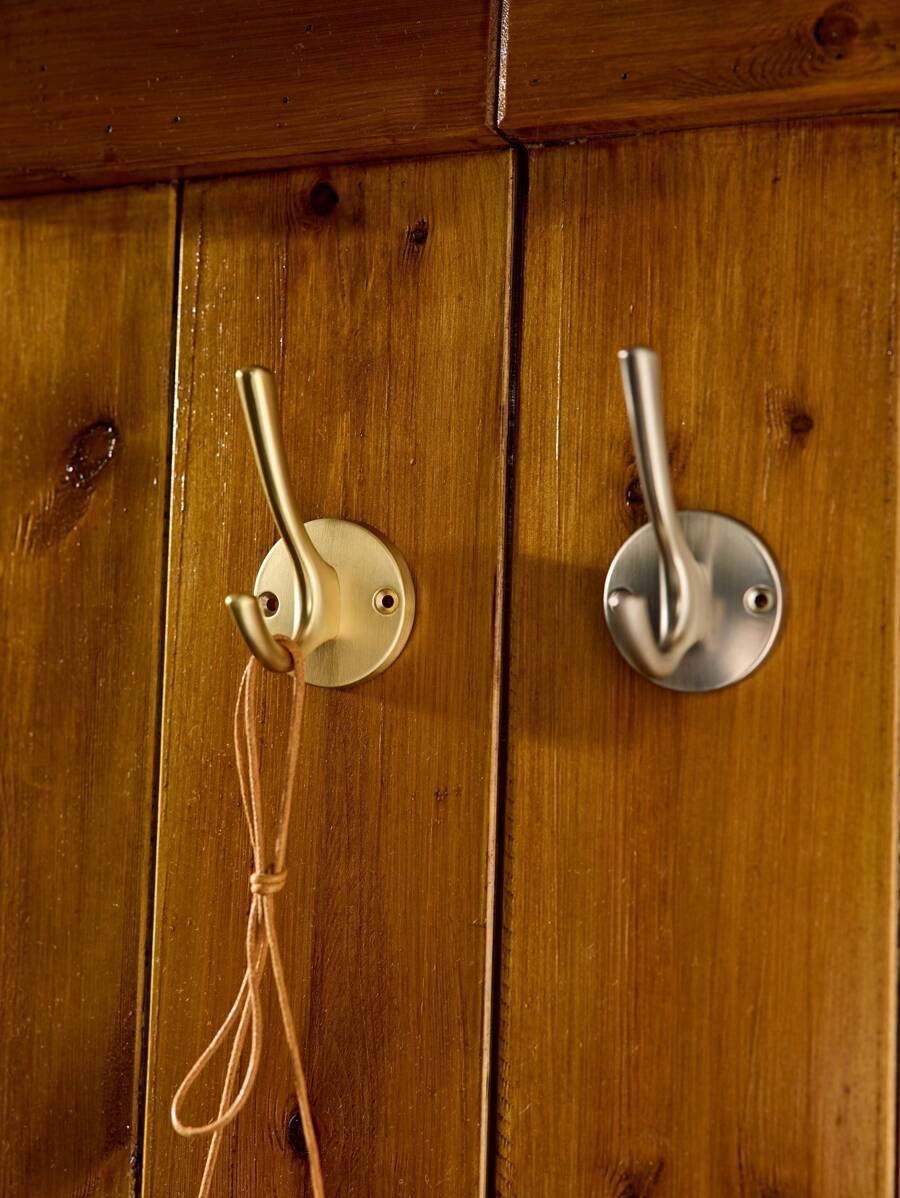 Cirelle 1 Stück Zinklegierung Metall Kleiderhaken, einzelner Schwerlast Wand- oder Türhänger zum Aufhängen von Mänteln, Hüten, Taschen, antike Goldoptik, platzsparend, geeignet für Eingangsbereich, Badezimmer, Schlafzimmer, Schrank-Organisation, Heim- und Bürodekoration, einfache Installation, Heimwerkerbedarf