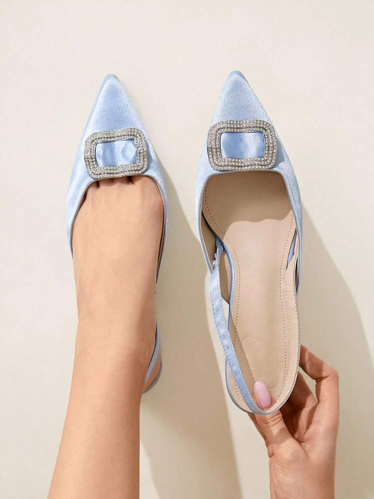CUCCOO CHICEST Women's Rhinestone Decor Casual Flat Loafers