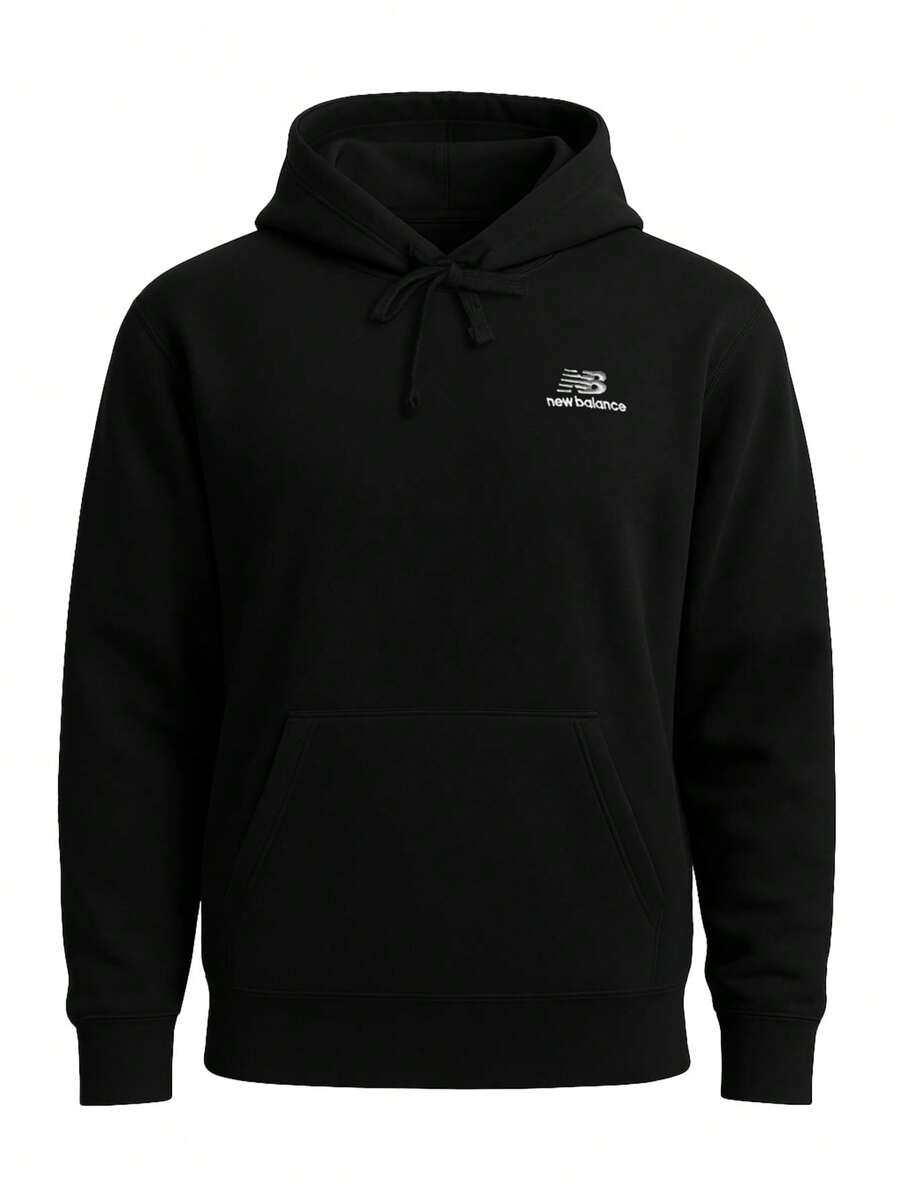New Balance Uni-Ssentials French Terry Hoodie - BLACK (001) - Black - View 1