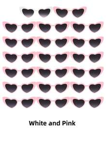 20 副派对眼镜，复古心形眼镜，女士单筒望远镜，适合派对、婚礼派对、母亲节礼物和万圣节派对用品