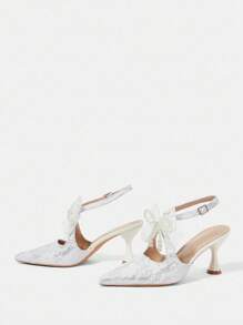 CUCCOO HITCHD 女士时尚白色高跟鞋 - 白色 - 查看 11