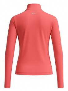 Nike Swoosh 1/2-Zip - Long Sleeves T-Shirt - Pink - View 2