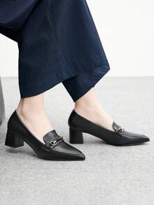 CUCCOO BIZCHIC 女士尖头日常通勤时尚高跟鞋 - 黑色 - 查看 6