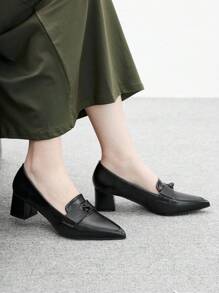 CUCCOO BIZCHIC Women's Fashionable High Heel Pumps For Commuting And Daily Wear - Black - View 4