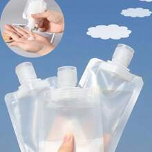 1 Pack Of 20pcs/15pcs/5pcs/1pc Travel Size Refill Bottles For Lotion, Body Wash, Shampoo. Portable Disposable-Use Cosmetic Containers For Travel - White - View 8