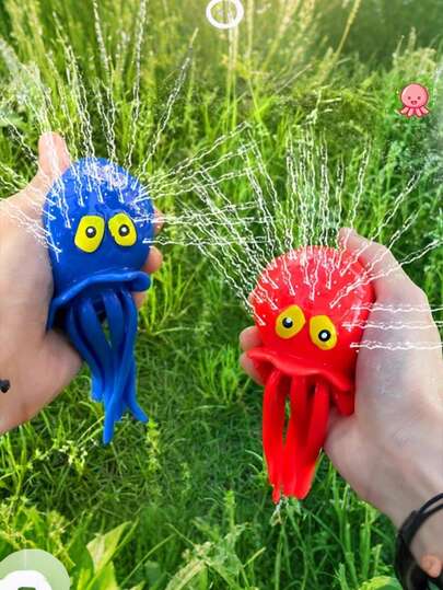 Zazumi 1/2/4PCS Reusable Octopus Shape Water Balls  Water Balloons For Outdoor Games  Summer Pool & Beach Toys For Kids, Adults, Boys & Girls  Fun Backyard, Birthday Party Supplies | Splash Fight, Water Battle, Summer Must-Haves