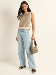Nöista Ce débardeur tricoté sans manches est parfait pour se superposer avec les tenues de fête et d'automne pour femmes. Idéal pour la rentrée scolaire, les looks inspirés du vintage ou la tenue décontractée chic. À porter sous des blazers ou des cardigans pour un look mignon et douillet en hiver pour les femmes. - Multicolore - Voir 4