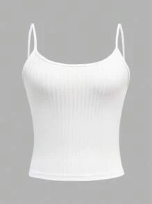 SHEIN EZwear Set de 4 piezas de camisetas cortas casuales para mujer, versátil para uso diario