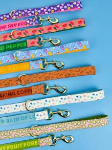 Summer Double Sided Pattern Pet Leash Reflective Adjustable Dog Cat Lead Cute Aesthetic Lightweight Breathable Breakaway Clip Gift Ready Birthday Present - Multicolor - View 4