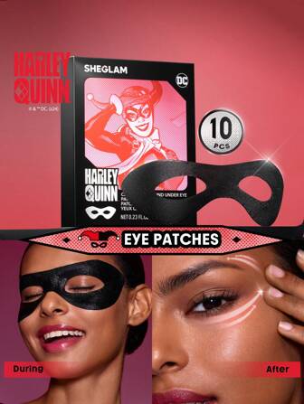 Harley Quinn X SHEGLAM Clowning Around Under Eye Patches Valentine'S Day Decor Love Gift Winter Y2K Makeup Party Beach Travel Holiday S Camping Outdoors Present Rose Fashion Girl New Year Cosmetic Cosplay Best Trip Festivals Color Fancy Campus School Charm Vibe Cny Graduation Birthday Holiday Summer Fall Autumn Y2K Fancy Fashion Women Makeup Cosmetic Party Beach Travel Camping Outdoors School Campus Trip Festivals Decor Gift Present Rose Girl Cosplay Best Color Charm Vibe