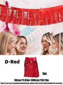 1PC Backdrop Hanging Rain String Curtain Decor Tassel Garland Banner For Weddings Birthdays And OtherCelebrations Festival Celebration Decorations - Multicolor - View 11