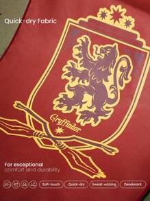 GLOWMODE Toalla de gimnasio de secado rápido y enfriamiento con desodorante, diseño de la casa de Hogwarts de Harry Potter, para gimnasio, estudio, entrenamiento y actividades diarias - Rojo - Ver 5