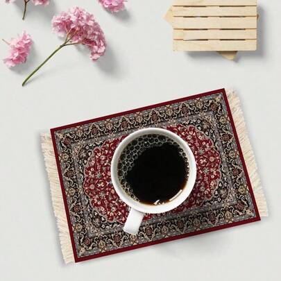 Mauspad im Stil mit Quasten, rutschfeste Gummibasis, geeignet für Büro, Gaming und Studium Schulanfang