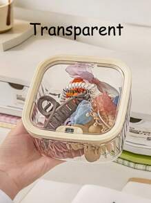 SHEIN Organizer per detersivo per bucato con coperchio a scomparsa - Scatola di stoccaggio impermeabile per capsule, perle e smacchiatori | Contenitore da scrivania mini per bagno, cucina e camera da letto (multifunzionale, salvaspazio)