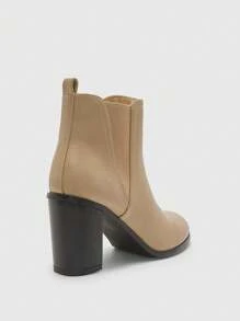 CUCCOO BIZCHIC 休闲百搭日常简约粗跟时尚女式短靴