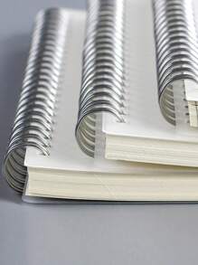 SHEIN 1pc Plain Spiral Notebook Back To School