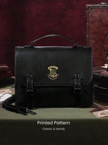 GLOWMODE X 哈利波特防水拉链口袋可拆卸肩带徽标斜挎包健身旅行日常休闲 - 黑色 - 查看 5