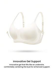 LUVLETTE Dream Curve Air 无线无缝透气透明 T 恤低胸隐形内衣白色透气粘性基本款 SizeFreedom 文胸也适合少女和儿童 - 白色 - 查看 8