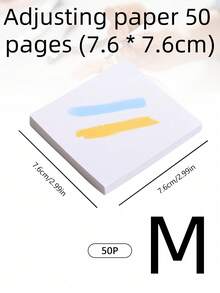 SHEIN 1Pc Nail Art Color Paper, Thickened And Removable Double-Sided Disposable Adhesive Paper, Multifunctional Waterproof Color Painting Adhesive Book Disposable Waterproof Nail Art Palette With Thick Double-Sided Adhesive, For Painting, Mixing, Waterproof Color Mixing Paper, Nail Art Tools,Back To School,School Supplies - Multicolor - View 10