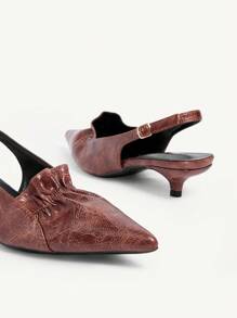 CUCCOO CHICEST Giày cao gót mũi nhọn họa tiết da báo quai mảnh gợi cảm dành cho nữ - màu nâu - Xem 11