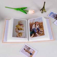 SHEIN (Chứa 100 ảnh mỗi quyển) Album ảnh trái tim dễ thương 4D 6 inch 100 tờ, có 50 trang bên trong, Album trẻ em, Sách lưu niệm cho bé, Quay lại trường, Đồ dùng học tập - Nhiều màu - Xem 2