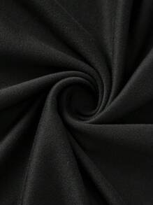 SHEIN EZwear 3 件套女士黑色圆领休闲修身长袖 T 恤套装，适合春秋季节 - 黑色 - 查看 14