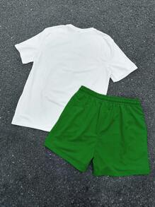 Manfinity ZONE917 Bộ áo thun nam in họa tiết mùa hè, món quà lý tưởng cho bạn trai, chồng, trang phục thời trang - Nhiều màu - Xem 3