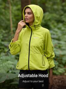 In My Nature 女式抽绳连帽户外软壳夹克 女式户外连帽拉链夹克 休闲夹克 前拉链连帽户外夹克 户外风衣夹克 户外休闲夹克，颜色：荧光黄，亮黄色夹克，户外徒步夹克，女式休闲夹克，女式跑步夹克，女式徒步防晒夹克，运动夹克，秋季外套，保暖夹克，户外徒步夹克，透气夹克，多功能夹克，户外徒步夹克 带口袋外套，厚夹克 保暖，软壳夹克 保暖厚款保暖夹克 荧光黄夹克 - 黃色 - 查看 8