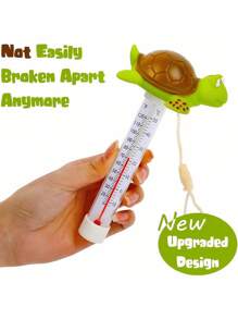 Termómetro flotante de tortuga de gran tamaño, fácil de leer la temperatura del agua para piscinas y spas al aire libre e interiores