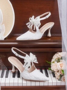 CUCCOO HITCHD 女士时尚白色高跟鞋 - 白色 - 查看 2