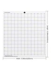 3PCS Cutting Machine Special Pad 12 Inch Measuring Grid Replacement Translucent PP Material Adhesive Mat With Clear Film Cover For Silhouette Cameo Plotter Machine - Clear - View 2
