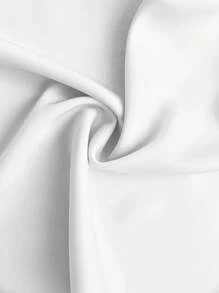 BizChic Women's Asymmetric Design Ruched Metal Decor Strap Blouse, Basic Minimalist Elegant Chic Business Casual, Suitable For Urban Commute, Office, Teacher, Wedding Guest, Music Concert - White - View 7