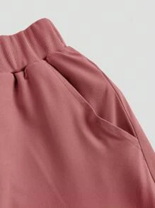 TaskEZ 纯色立领插肩袖上衣和弹性袖口裤子手术服套装