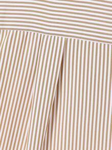 SHEIN Tween Girl Striped Sun Protection Shirt, Japanese And Korean Style, Spring And Summer,Holiday,Summer,Travel Fall Winter - Brown - View 4
