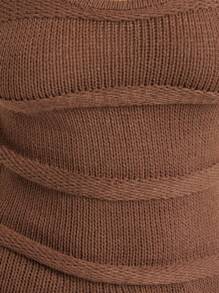 Nöista Coffee 's Ribbed Knit Tank Top,Sculpted Seams Contoured Shape Sleek Wardrobe Staple,Summer Casual Brunch Fall Back To School Essentials - Brown - View 4