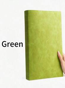 SHEIN A4 Notebook Inside Horizontal Line Book, Postgraduate Entrance Exam Large Code Notepad, Imitation Leather Soft Book Diary, 200 Pages Of Business Office Study Notebook - Multicolor - View 13