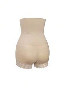 Women's High Waist Tummy Control Lace Spliced Shapewear Panties