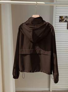 Comfortcana 女士梭织防晒夹克，春夏秋冬 - 棕色 - 查看 2