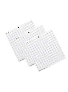 3PCS Cutting Machine Special Pad 12 Inch Measuring Grid Replacement Translucent PP Material Adhesive Mat With Clear Film Cover For Silhouette Cameo Plotter Machine - Clear - View 1
