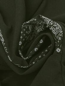 EMERY ROSE 大码休闲度假花卉印花拼布连衣裙