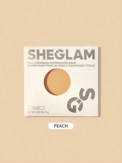 SHEGLAM フルカバーファンデーションバームサンプル-ピーチ 長持ち 完璧な保湿ファンデーション オイルコントロール カラーコレクター コンシーラー 毛穴レス シミカバー べたつかず 固まらない なめらかに見える クリームファンデーション クリスマス ウィンターファンデーション 毛穴カバー下地 ブランド ビューティー メイクアップ 化粧品 女性と女の子とギャルのための 完璧な冬に春に理想的な Y2K おしゃれなファッション 誕生日に適した ギフト パーティー 準備 フェイスペイント 最高のカラー